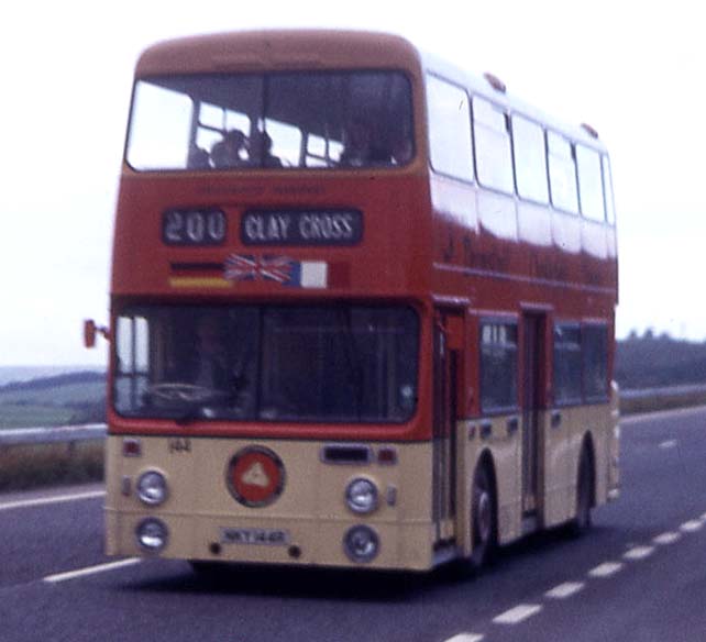 Chesterfield Corporation Leyland Fleetline Roe 144 in Darmstadt livery